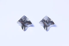 Silver Fold | Metal Earrings™