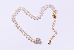 Geometry | Pearl & Zircon Necklace™