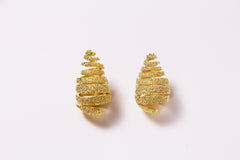 Ribbon|Gold Spiral Earrings™