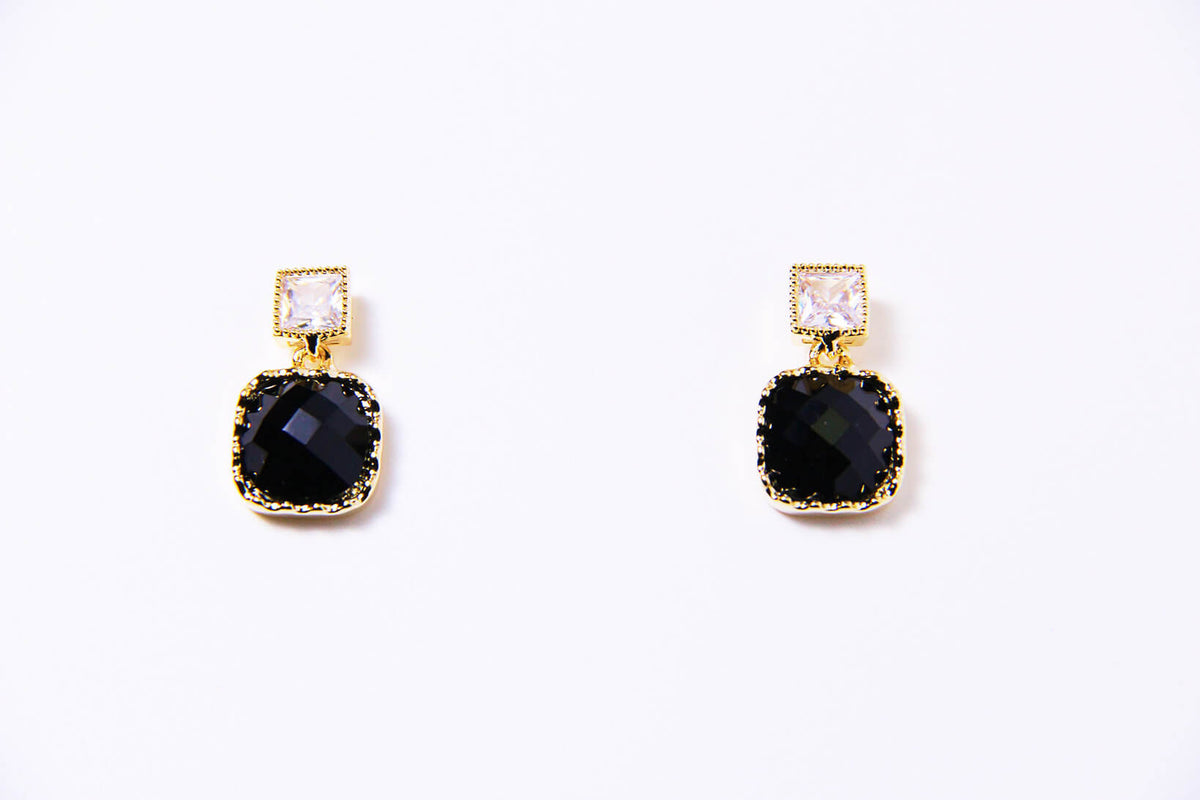 Gold Midnight｜Zircon Earrings™