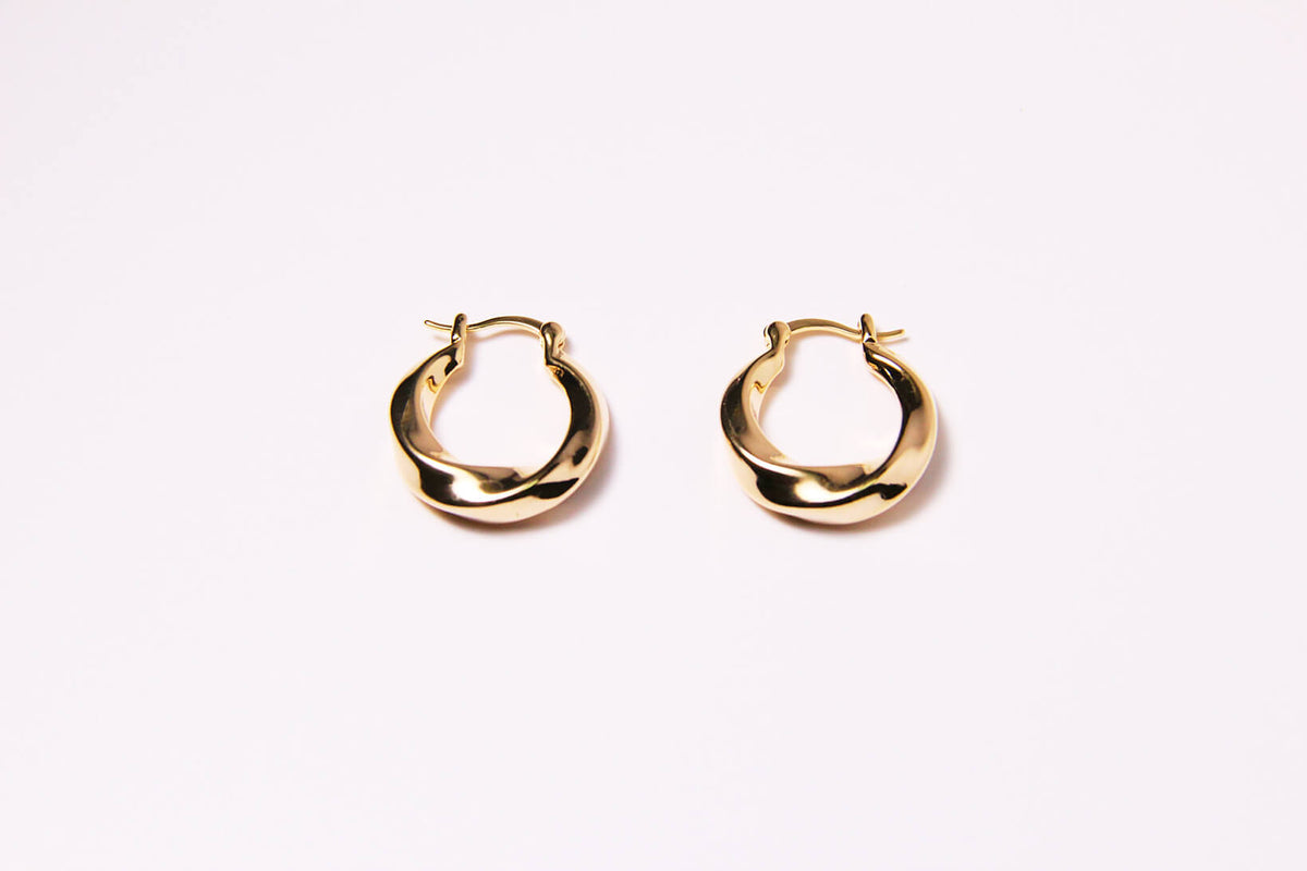 Möbius Gold Earrings