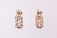 Golden Geometry | Zircon Earrings™