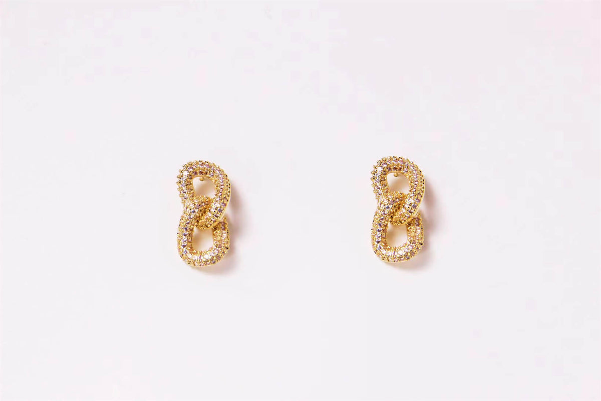 Golden Chain | Zircon Earrings™