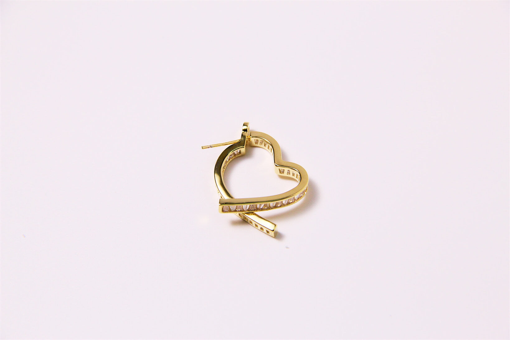 Two-piece Heart | Zircon Earrings™