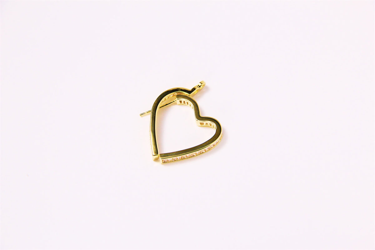 Two-piece Heart | Zircon Earrings™