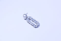 Silver Geometry | Zircon Earrings™